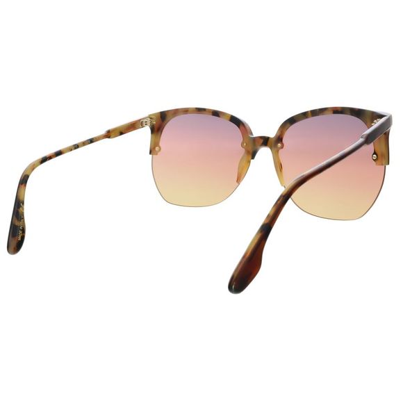 Victoria Beckham VB617S 44810 Brown/Tortoise Semi-Rimless Oversize Sunglasses - Picture 5 of 5
